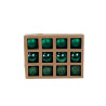 Boîte de 12 Boules de Noël D4CM – Couleurs Vert Forêt & Finis Assortis