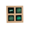 BOULES VERT FONCE X4 D10CM (BRILLANT/MAT