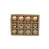 BOULES OR X12 D4CM (BRILLANT/MAT/PAILLET