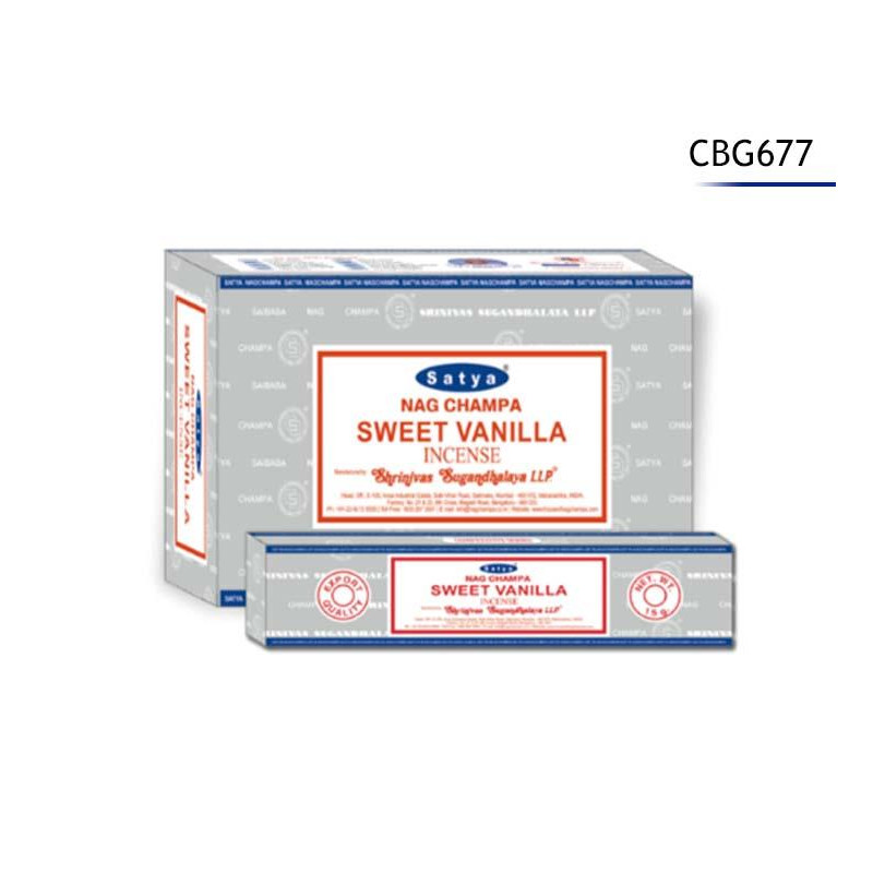 ENCENS SATYA VANILLE 12BAT-15G