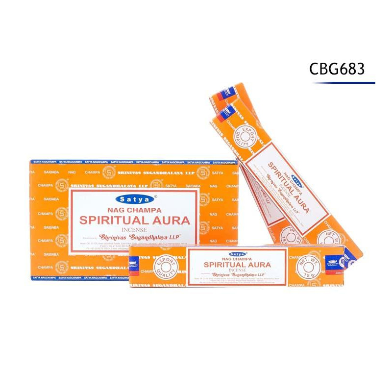 ENCENS SATYA AURA SPIRITUEL 12BAT-15G