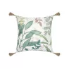 Coussin Décoratif "Ombragé Vert" avec Pompons - 40x40 cm Coussin Décoratif "Ombragé Vert" avec Pompons - 40x40 cm