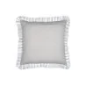 Coussin Carré "Joséphine Écru" à Rayures - 50x50 cm Coussin Carré "Joséphine Écru" à Rayures - 50x50 cm