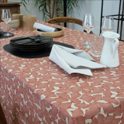 NAPPE GINKGO BRIQUE 250X150 ENDUITE