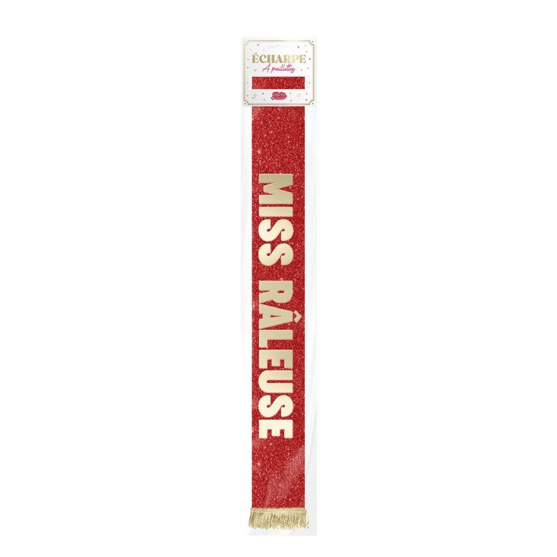 ECHARPE MISS RALEUSE DORE PAILLETTES