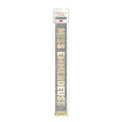 ECHARPE MISS EMMERDEUSE DORE PAILLETTES
