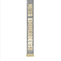 ECHARPE MISS EMMERDEUSE DORE PAILLETTES