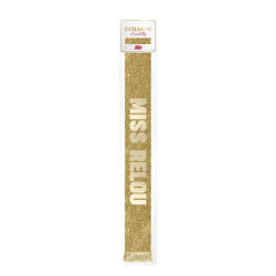 ECHARPE MISS RELOU DORE PAILLETTES