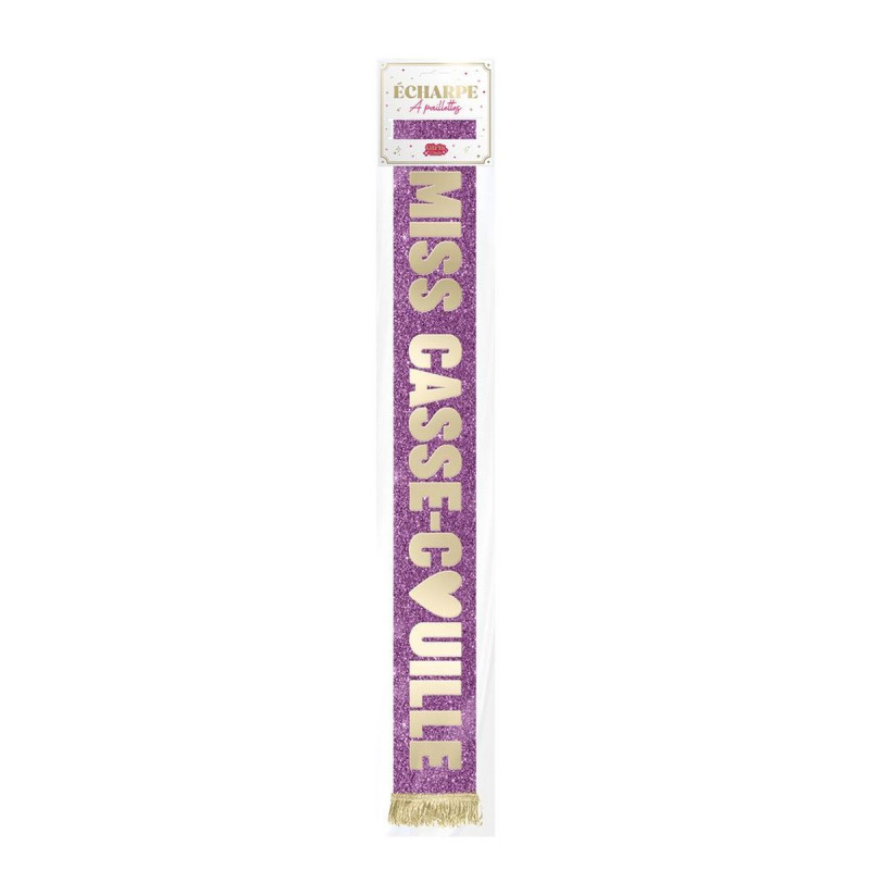 ECHARPE MISS CASSE COUILLE DORE PAILLETT