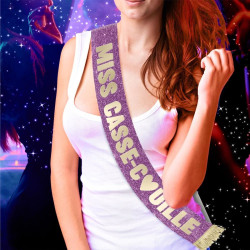 ECHARPE MISS CASSE COUILLE DORE PAILLETT