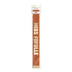 ECHARPE MISS FOFOLLE DORE PAILLETTES