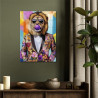 TOILE EFFET LAQUEE LION BULLE 40X60 TOILE EFFET LAQUEE LION BULLE 40X60