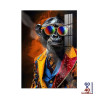 TOILE EFFET LAQUEE SINGE 40X60