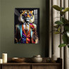 TOILE EFFET LAQUEE TIGRE 40X60