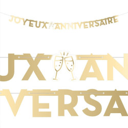 GUIRLANDE LETTRES PARTY DORE