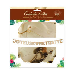 GUIRLANDE LETTRES "JOYEUSE R ETRAITE"