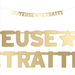 GUIRLANDE LETTRES "JOYEUSE R ETRAITE"