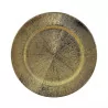 Sous-assiette dorée à rayures D33cm