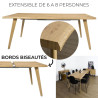 TABLE EXTENSIBLE 6 A 8 PERSONNES CALYPSO