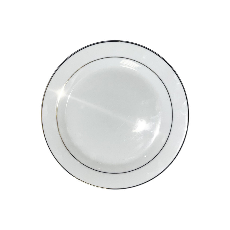 ASSIETTE PLATE 27CM DOUBLE LISERE OR