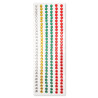 Bande Adhésive de 180 Stickers Strass – Diamètre 0,8 cm, Couleurs de Noël