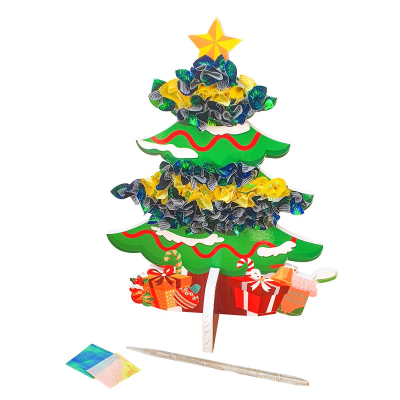 Sapin de Noël à monter tissu créatif 14,