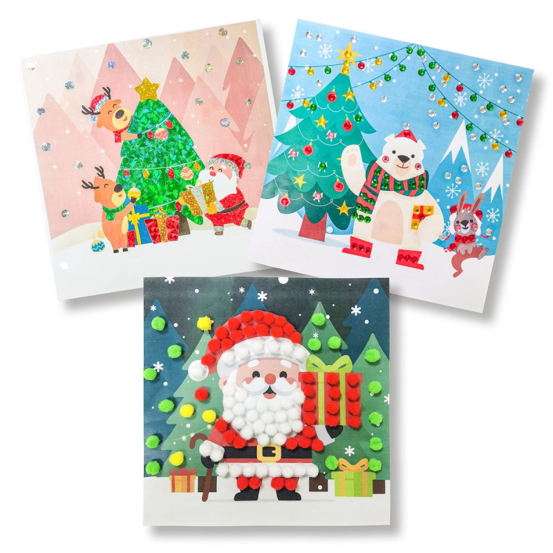 Pack multi activités Noël 18 x 18 cm x 3