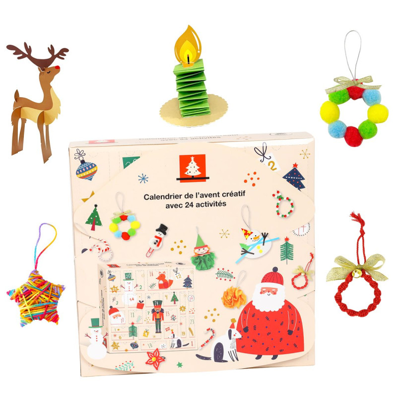 Calendrier de l'Avent créatif x 24 cases