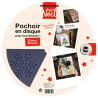 Pochoir disque 25 cm flocons motifs asso