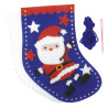 Kit chaussette Père Noël feutrine 20 x 1