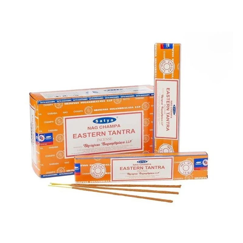 Encens Bâtonnets SATYA Nag Champa EASTERN TANTRA – Boîte de 12 Bâtonnets Encens Bâtonnets SATYA Nag Champa EASTERN TANTRA – Boîte de 12 Bâtonnets