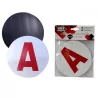 Lot de 2 Disques Magnétiques "A" – 15 cm, Amovibles pour Jeune Conducteur