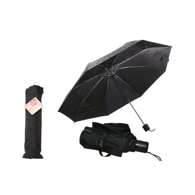 PARAPLUIE NOIR PLIABLE + PRES.