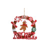 Couronne manala Noël 23,5x21x1cm à suspe