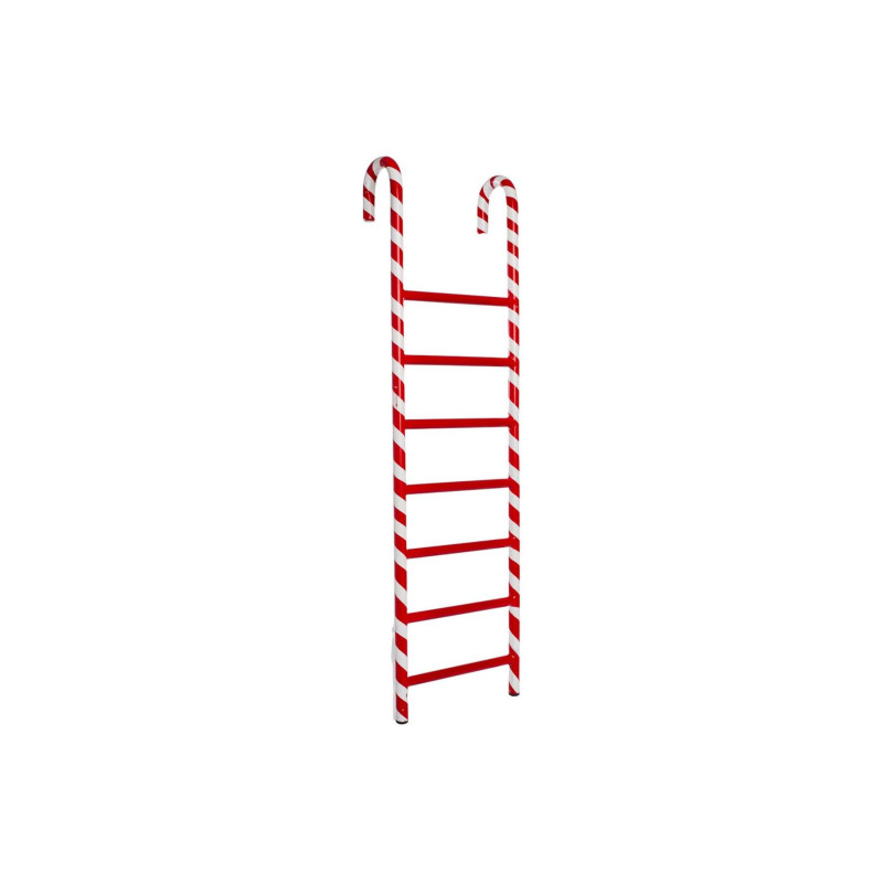 Grande Échelle Décorative de Noël – Design Sucres d'Orge, 76 cm