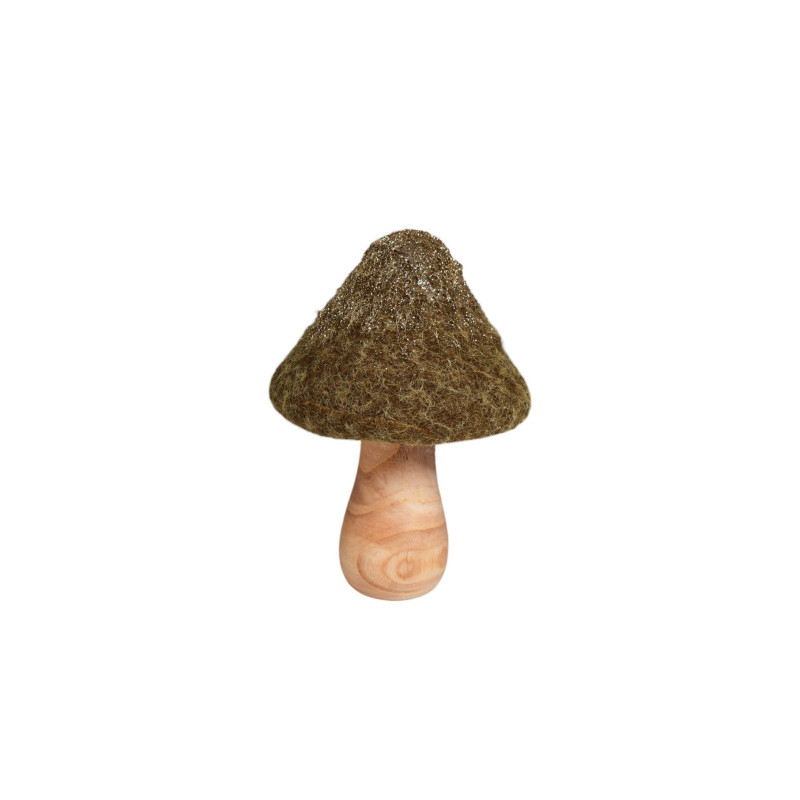 Déco à poser champignon 7x7x10cm
