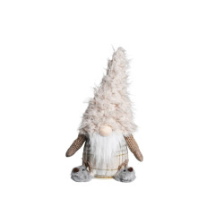 Déco à poser gnome chaussons Noël 15x26x