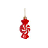 Suspension Noël candy bonbon rouge 8,3x4