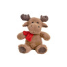 Peluche Renne de Noël 22cm echarpe rouge