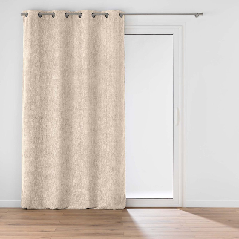 RIDEAU LEO NATUREL 140x260CM VELOURS CHE