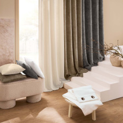 COUSSIN LEO NATUREL 45x45CM VELOURS CHEN