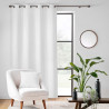 RIDEAU NILS BLANC 140x260CM VELOURS RELI