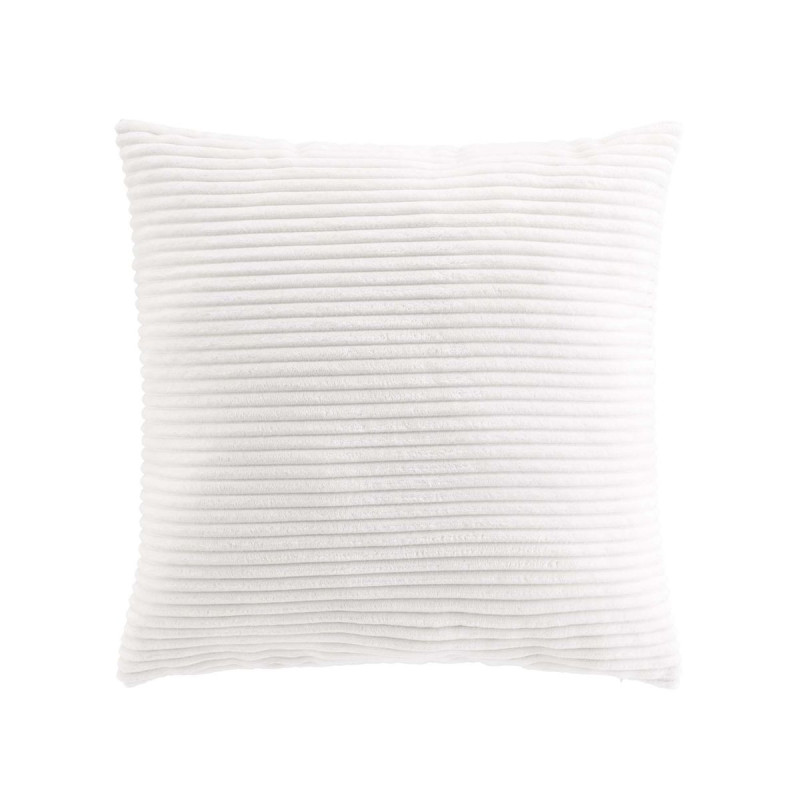 COUSSIN NILS BLANC 45x45CM VELOURS RELIE COUSSIN NILS BLANC 45x45CM VELOURS RELIE