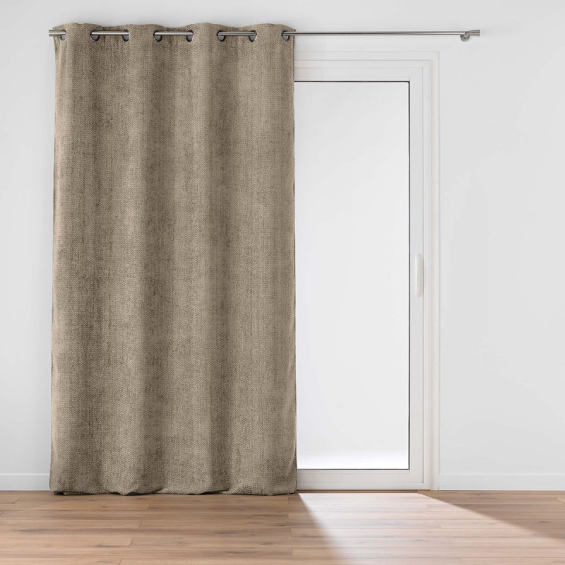 RIDEAU LEO SABLE 140x260CM VELOURS CHENI RIDEAU LEO SABLE 140x260CM VELOURS CHENI