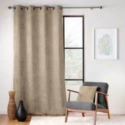 RIDEAU LEO SABLE 140x260CM VELOURS CHENI