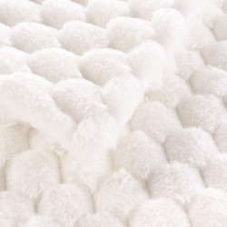 PLAID FROSTY NATUREL 125x150CM FOURRURE/