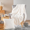 PLAID FROSTY NATUREL 180x220CM FOURRURE/