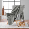 Plaid 125x150 cm Mini Frosty Flanelle Relief Gris Anthracite Plaid 125x150 cm Mini Frosty Flanelle Relief Gris Anthracite