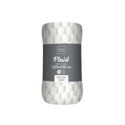 PLAID MINI FROSTY NATUREL 125x150CM FLAN