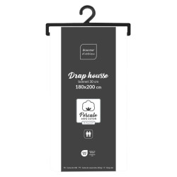DRAP HOUSSE PERCALINE WHITE 180x200CM PE